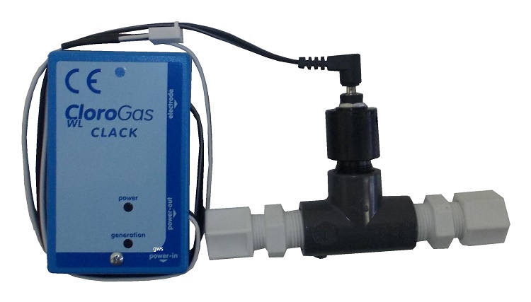 Chlorine producer for Clack